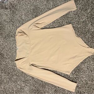 Elegant Cream Long Sleeve Top